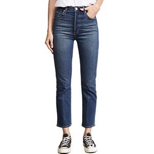 NWT AMO Denim CHLOE CROP in DARK VINTAGE SZ 30